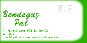 bendeguz pal business card
